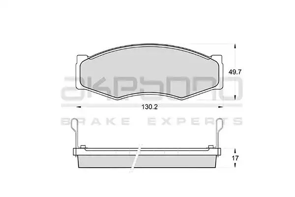 AN-130WK AKEBONO Тормозные колодки (фото 1)