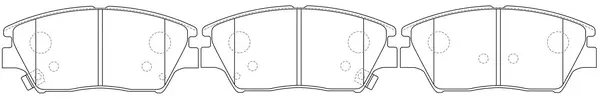 BP14001 SB NAGAMOCHI Комплект тормозных колодок, дисковый тормоз (фото 1)