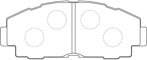 BP21192 SB NAGAMOCHI Комплект тормозных колодок, дисковый тормоз (фото 1)