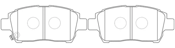 BP21472 SB NAGAMOCHI Комплект тормозных колодок, дисковый тормоз (фото 1)