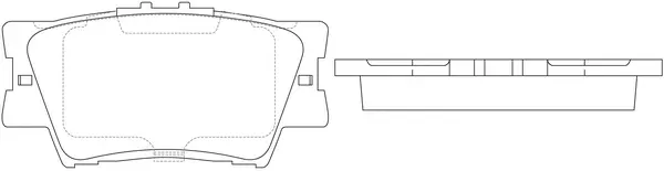 BP21522 SB NAGAMOCHI Комплект тормозных колодок, дисковый тормоз (фото 1)