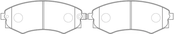 BP22245 SB NAGAMOCHI Комплект тормозных колодок, дисковый тормоз (фото 1)