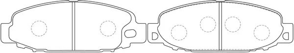 BP23347 SB NAGAMOCHI Комплект тормозных колодок, дисковый тормоз (фото 1)