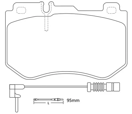 BP31031W SB NAGAMOCHI Комплект тормозных колодок, дисковый тормоз (фото 1)