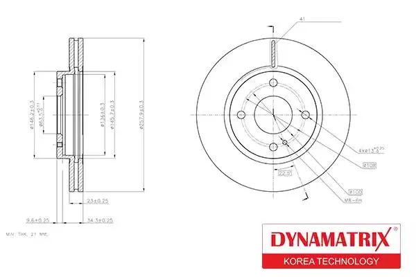 DBD1740 DYNAMAX Тормозной диск (фото 1)