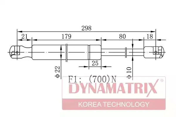 DGS020878 DYNAMAX Амортизатор багажника (фото 1)