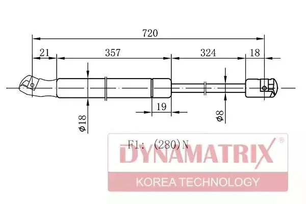 DGS8945NP DYNAMAX Амортизатор капота (фото 1)