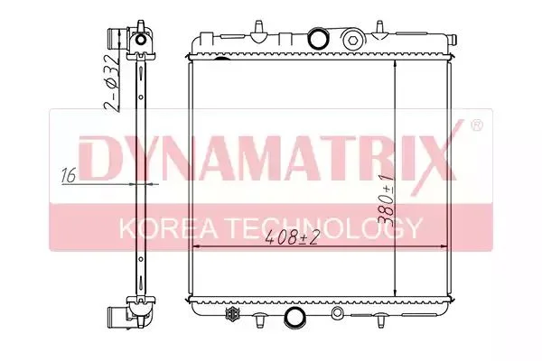 DR63708A DYNAMAX Радиатор охлаждения (фото 1)