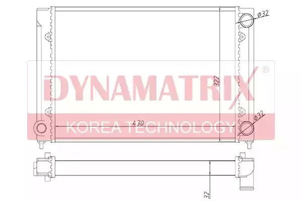DR651651 DYNAMAX Радиатор охлаждения (фото 1)