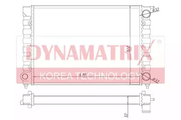DR651811 DYNAMAX Радиатор охлаждения (фото 1)