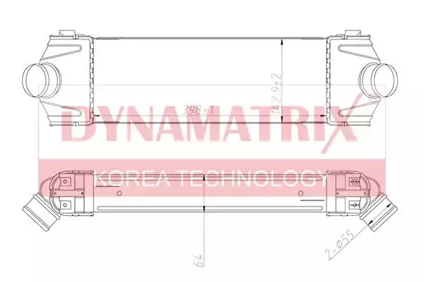 DR67022 DYNAMAX Радиатор охлаждения (фото 1)