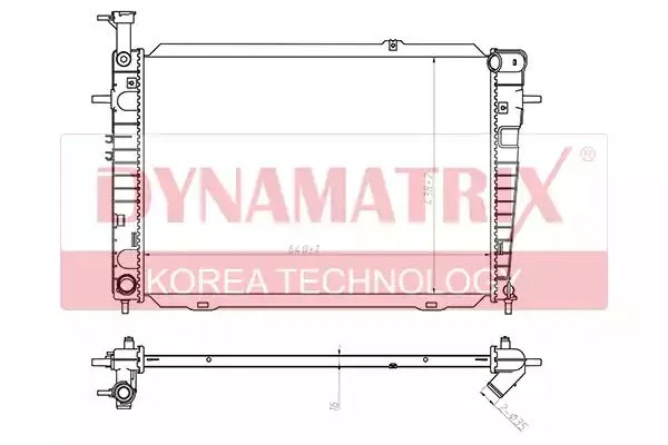 DRHY2275 DYNAMAX Радиатор охлаждения (фото 1)