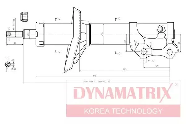 DSA334810 DYNAMAX Амортизатор (фото 1)