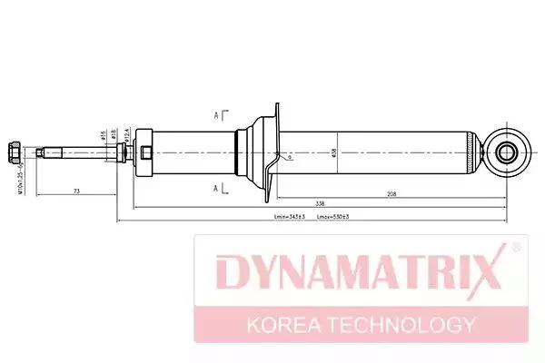 DSA341204 DYNAMAX Амортизатор (фото 1)
