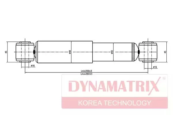 DSA341237 DYNAMAX Амортизатор (фото 1)