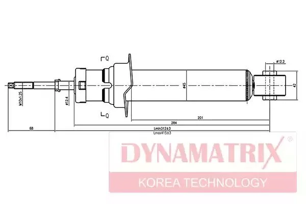 DSA341325 DYNAMAX Амортизатор (фото 1)