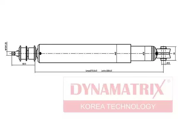DSA343047 DYNAMAX Амортизатор (фото 1)