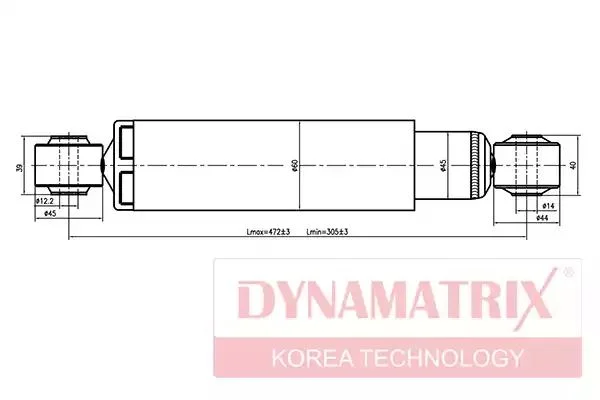 DSA344456 DYNAMAX Амортизатор (фото 1)