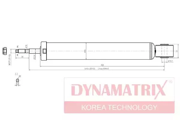 DSA344459 DYNAMAX Амортизатор (фото 1)