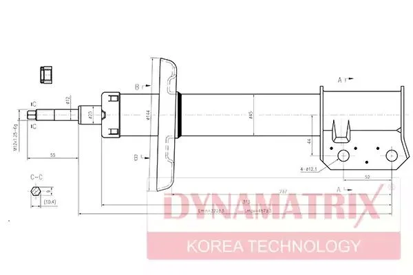 DSA633831 DYNAMAX Амортизатор (фото 1)