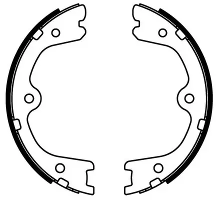 BS22002 SB NAGAMOCHI Комплект тормозных колодок, стояночная тормозная система (фото 1)