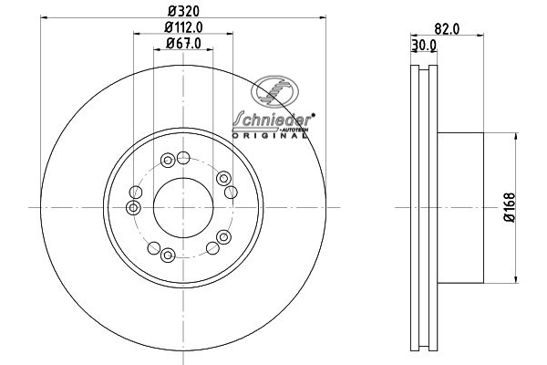 BZS55.00013 SCHNIEDER AUTOTECH Тормозной диск (фото 1)