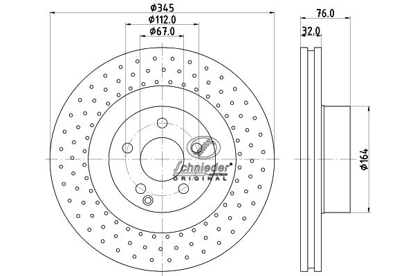 BZS55.00084 SCHNIEDER AUTOTECH Тормозной диск (фото 1)