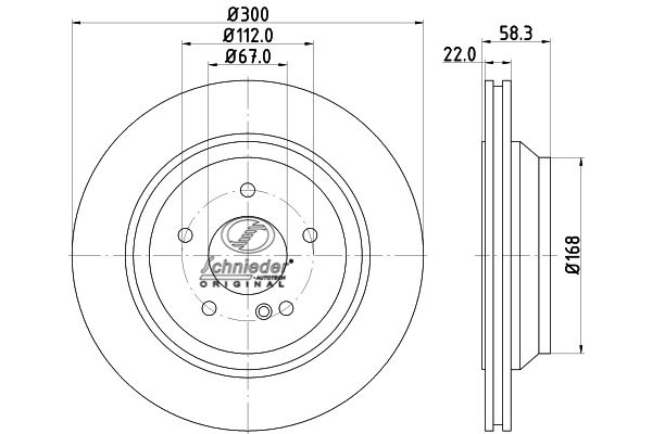 BZS55.00096 SCHNIEDER AUTOTECH Тормозной диск (фото 1)