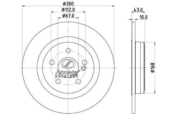 BZS55.00332 SCHNIEDER AUTOTECH Тормозной диск (фото 1)