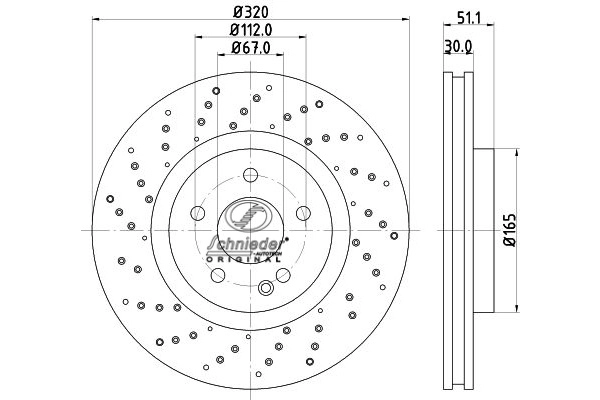 BZS55.00351 SCHNIEDER AUTOTECH Тормозной диск (фото 1)