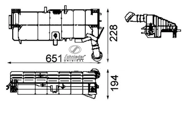 BZT32.00002 SCHNIEDER AUTOTECH Компенсационный бак, охлаждающая жидкость (фото 1)