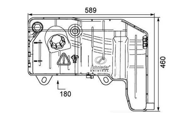 IVT32.00045 SCHNIEDER AUTOTECH Компенсационный бак, охлаждающая жидкость (фото 1)