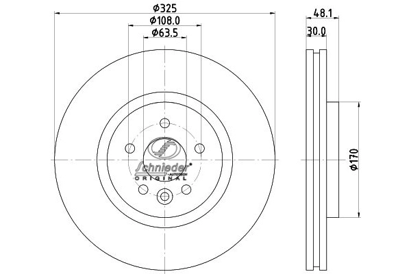 JRS55.00361 SCHNIEDER AUTOTECH Тормозной диск (фото 1)