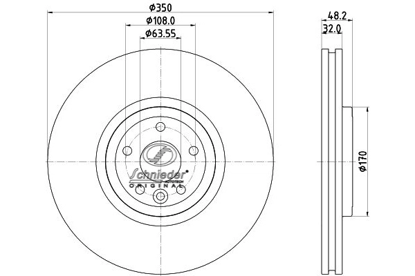 JRS55.00362 SCHNIEDER AUTOTECH Тормозной диск (фото 1)