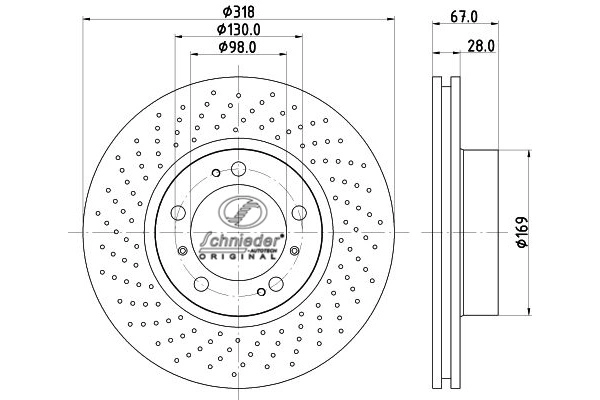 PRS55.00229 SCHNIEDER AUTOTECH Тормозной диск (фото 1)