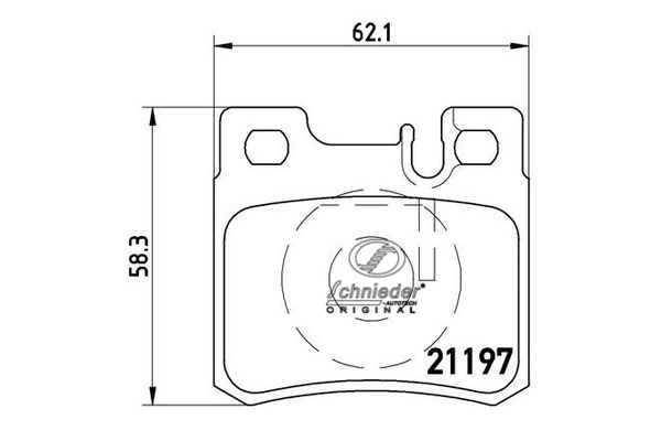 SBP007-361 SCHNIEDER AUTOTECH Комплект тормозных колодок, дисковый тормоз (фото 1)