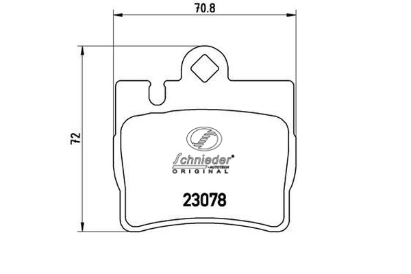SBP008-711 SCHNIEDER AUTOTECH Комплект тормозных колодок, дисковый тормоз (фото 1)