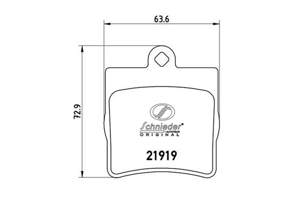 SBP008-961 SCHNIEDER AUTOTECH Комплект тормозных колодок, дисковый тормоз (фото 1)