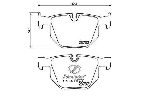 SBP010-471 SCHNIEDER AUTOTECH Комплект тормозных колодок, дисковый тормоз (фото 1)