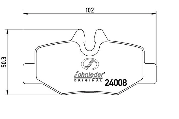 SBP010-661 SCHNIEDER AUTOTECH Комплект тормозных колодок, дисковый тормоз (фото 1)