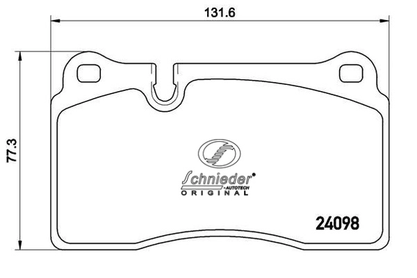 SBP011-851 SCHNIEDER AUTOTECH Комплект тормозных колодок, дисковый тормоз (фото 1)