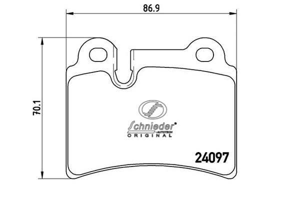 SBP011-861 SCHNIEDER AUTOTECH Комплект тормозных колодок, дисковый тормоз (фото 1)