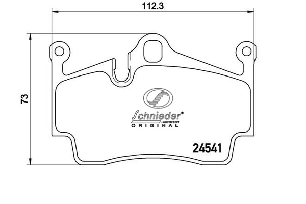 SBP013-311 SCHNIEDER AUTOTECH Комплект тормозных колодок, дисковый тормоз (фото 1)
