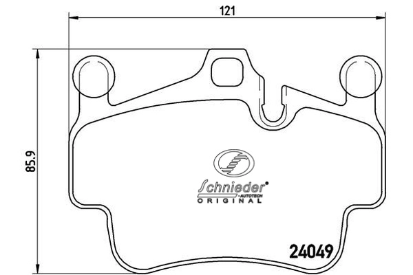 SBP014-161 SCHNIEDER AUTOTECH Комплект тормозных колодок, дисковый тормоз (фото 1)