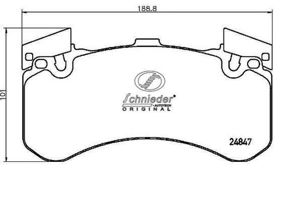 SBP015-991 SCHNIEDER AUTOTECH Комплект тормозных колодок, дисковый тормоз (фото 1)