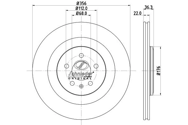 VAS55.00310 SCHNIEDER AUTOTECH Тормозной диск (фото 1)