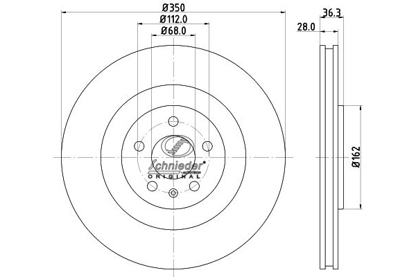 VAS55.00394 SCHNIEDER AUTOTECH Тормозной диск (фото 1)