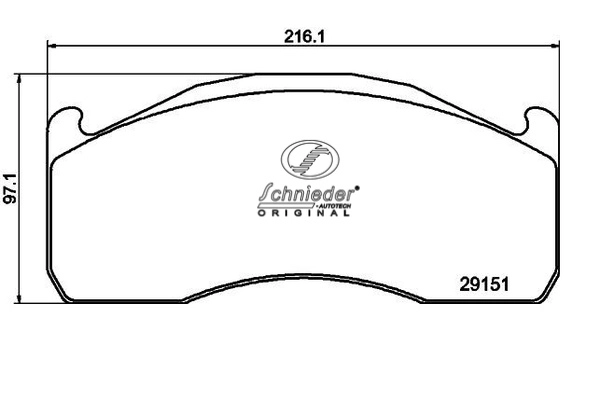 VLT31.00008 SCHNIEDER AUTOTECH Комплект тормозных колодок, дисковый тормоз (фото 1)