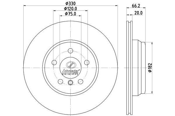 BMS55.00369 SCHNIEDER AUTOTECH Тормозной диск (фото 1)