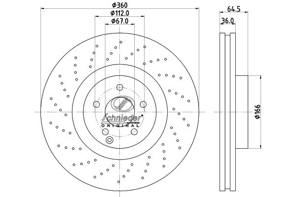 BZS55.00097 SCHNIEDER AUTOTECH Тормозной диск (фото 1)